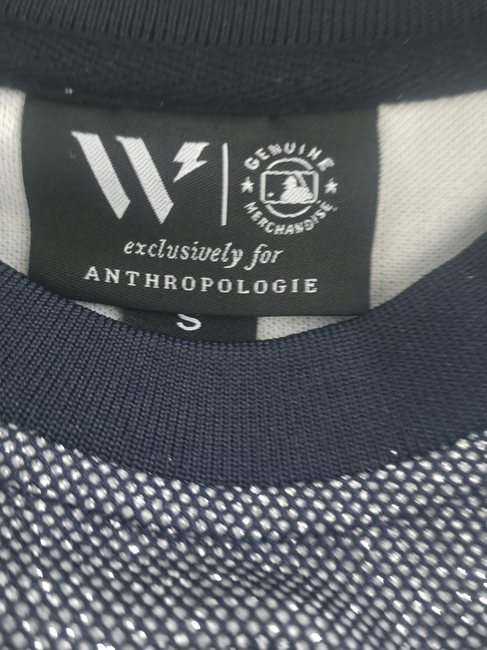 Anthropologie Navy Yankees Short-Sleeve Jersey - Picture 2 of 2